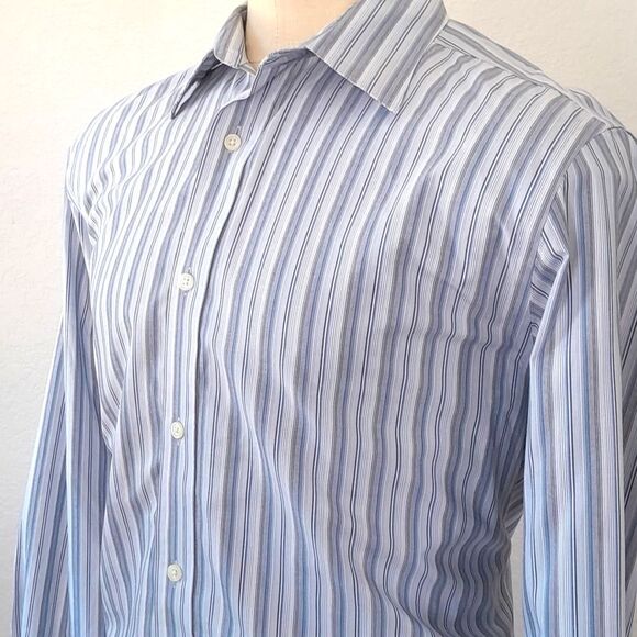 Vtg. Eddie Bauer Slim fit, wrinkle free- Button up Shirt - Picture 1 of 16